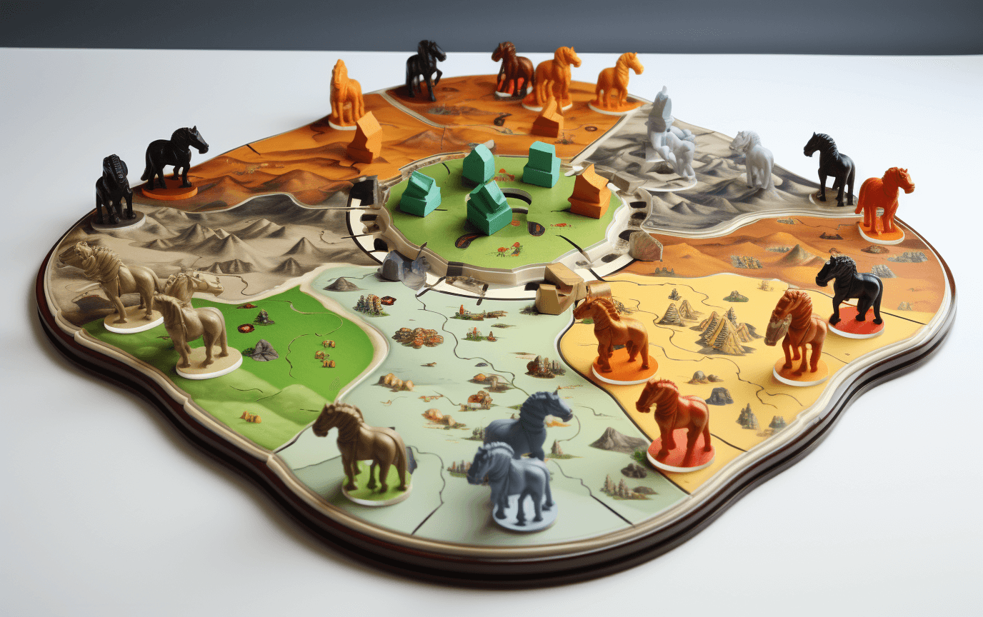 horse-themed board game