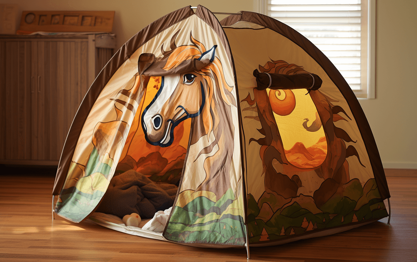 horse-themed play tent